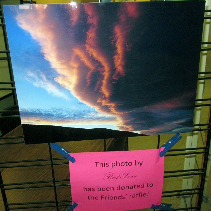 Thank you Bret Towe for the generous donation of a beautiful photo as a prize for the Friends of the Library raffle!